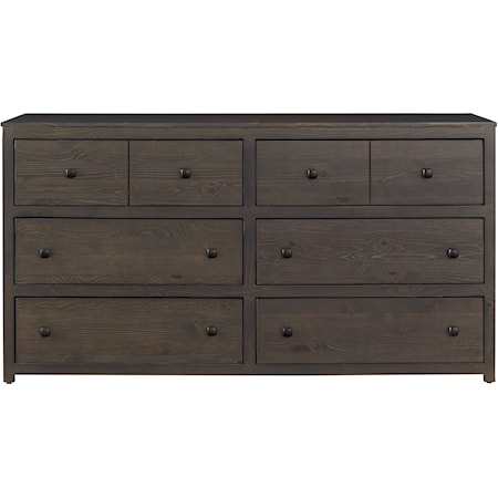 Transitional 6-Drawer Dresser