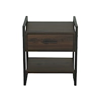 Transitional 1-Drawer Nightstand