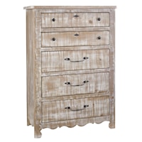 Traditional Bedroom Chest with Hand-Applied Chalk Finish