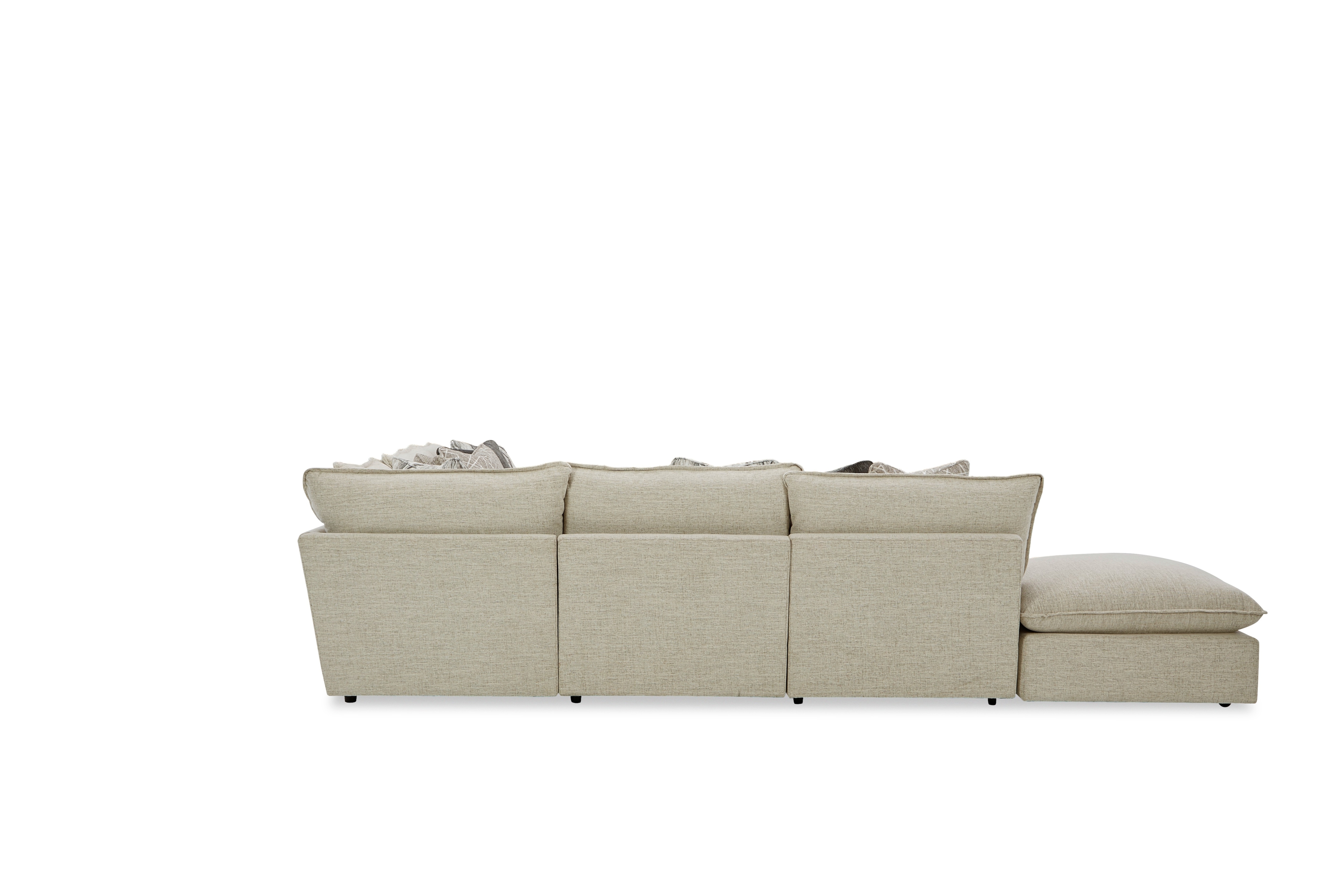 Sectional w/ One Bumper Ottoman &amp; RAF Chair