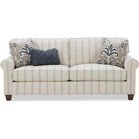 Loveseat with Rolled Armrests