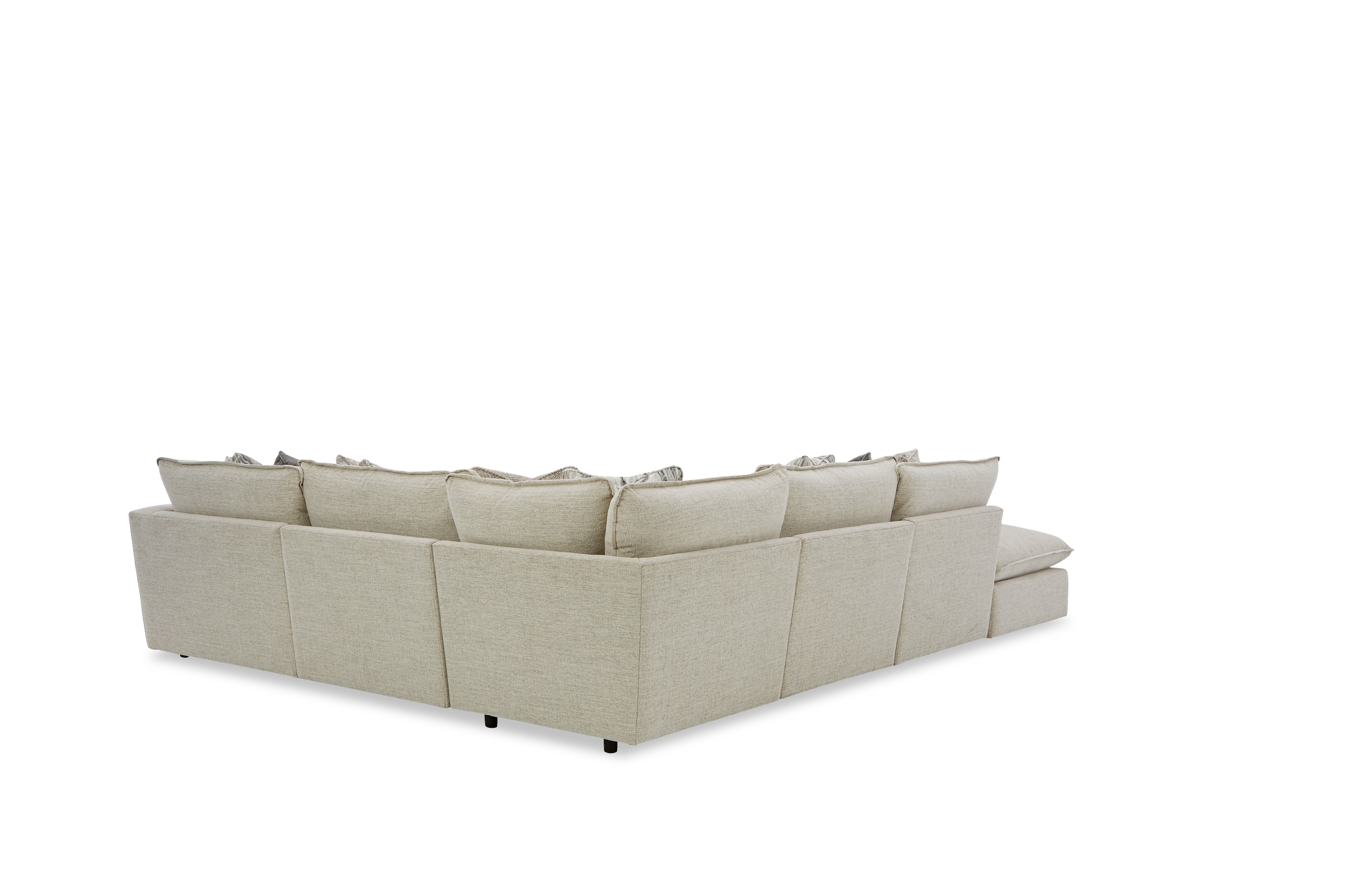 Sectional w/ One Bumper Ottoman &amp; RAF Chair