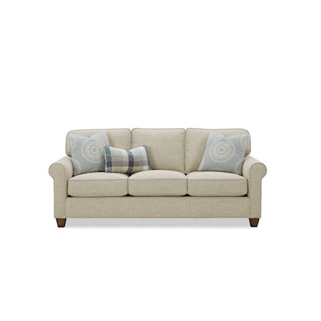 Sofa with Rolled Armrests