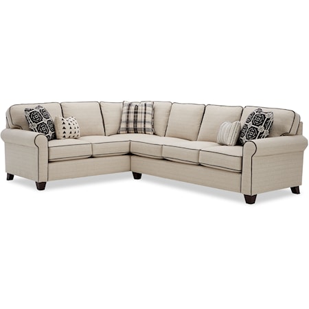 Casual 5-Seat Sectional Sofa w/ LAF Return Sofa