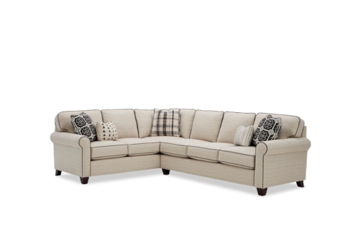 Casual 5-Seat Sectional Sofa w/ LAF Return Sofa