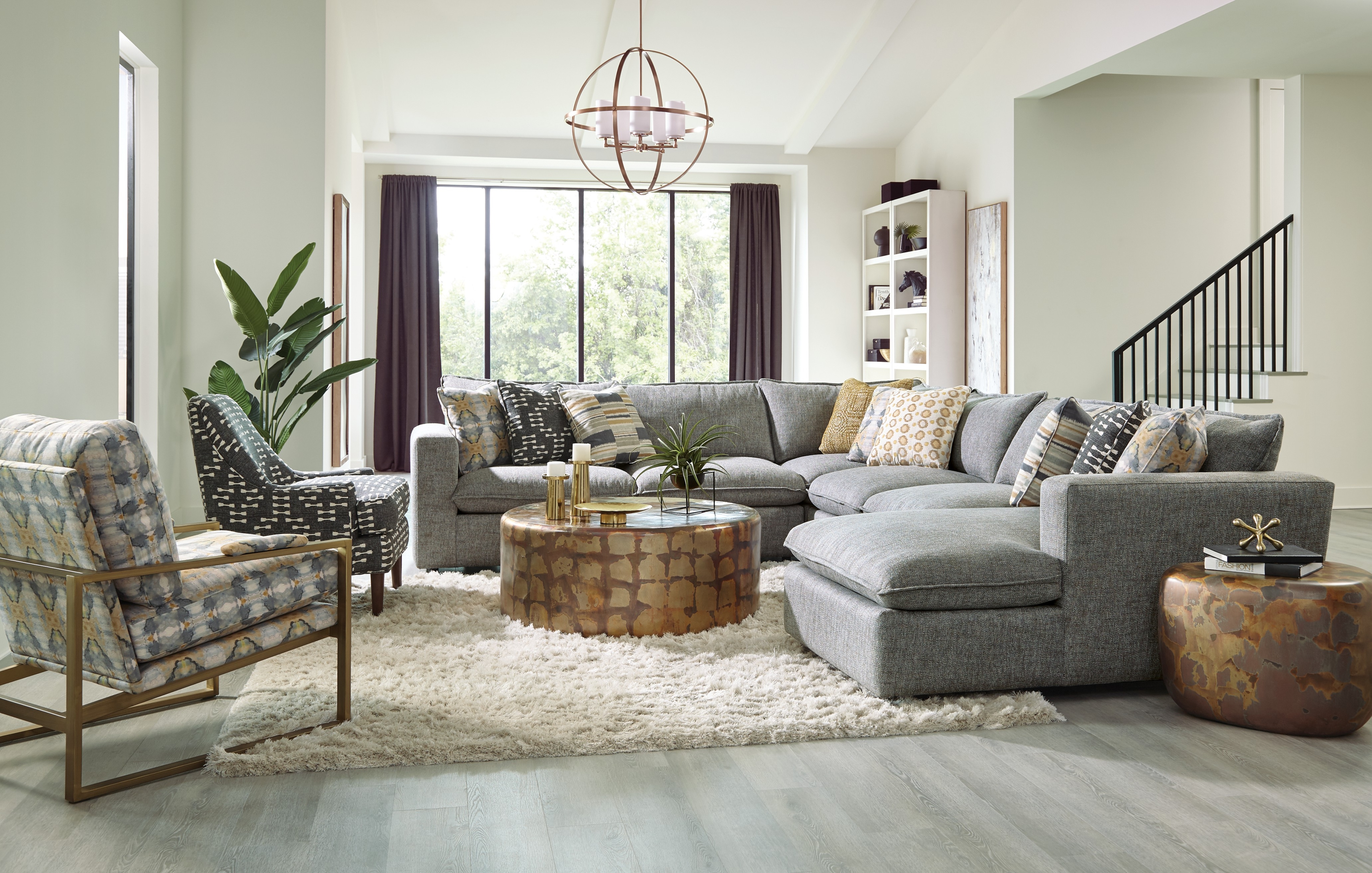 Sectional Sofa with Large Chaise