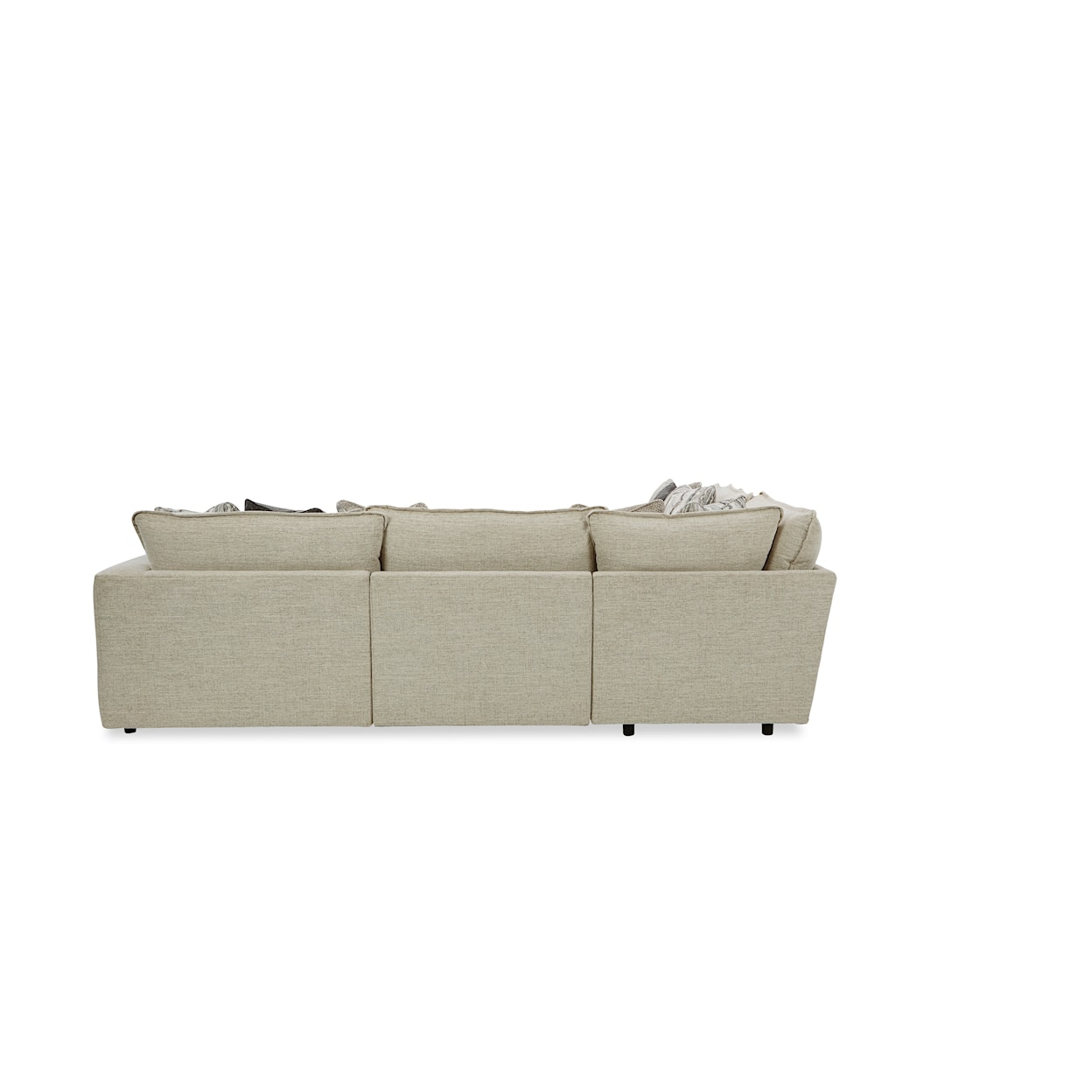 Hickory Craft 712741BD Sectional w/ One Bumper Ottoman & RAF Chair