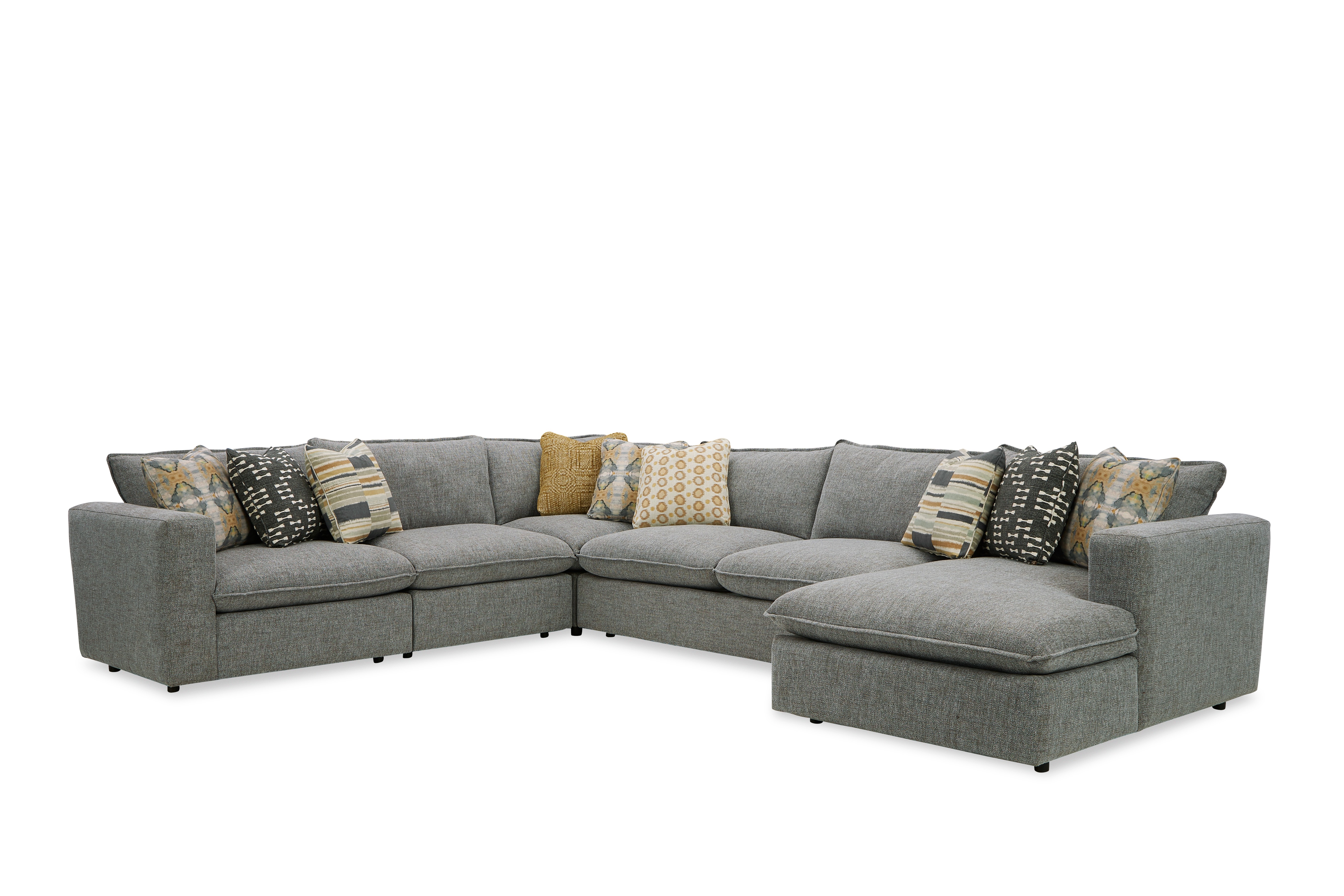 large sofa with chaise lounge