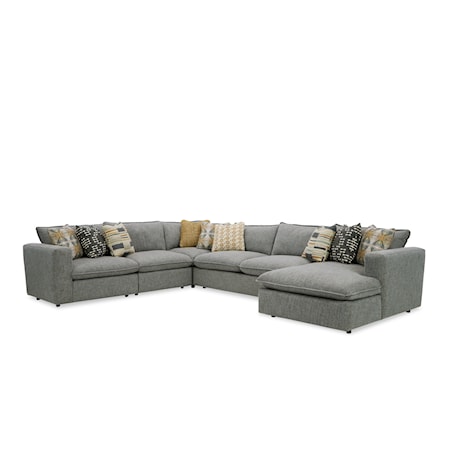 Sectional Sofa with Large Chaise