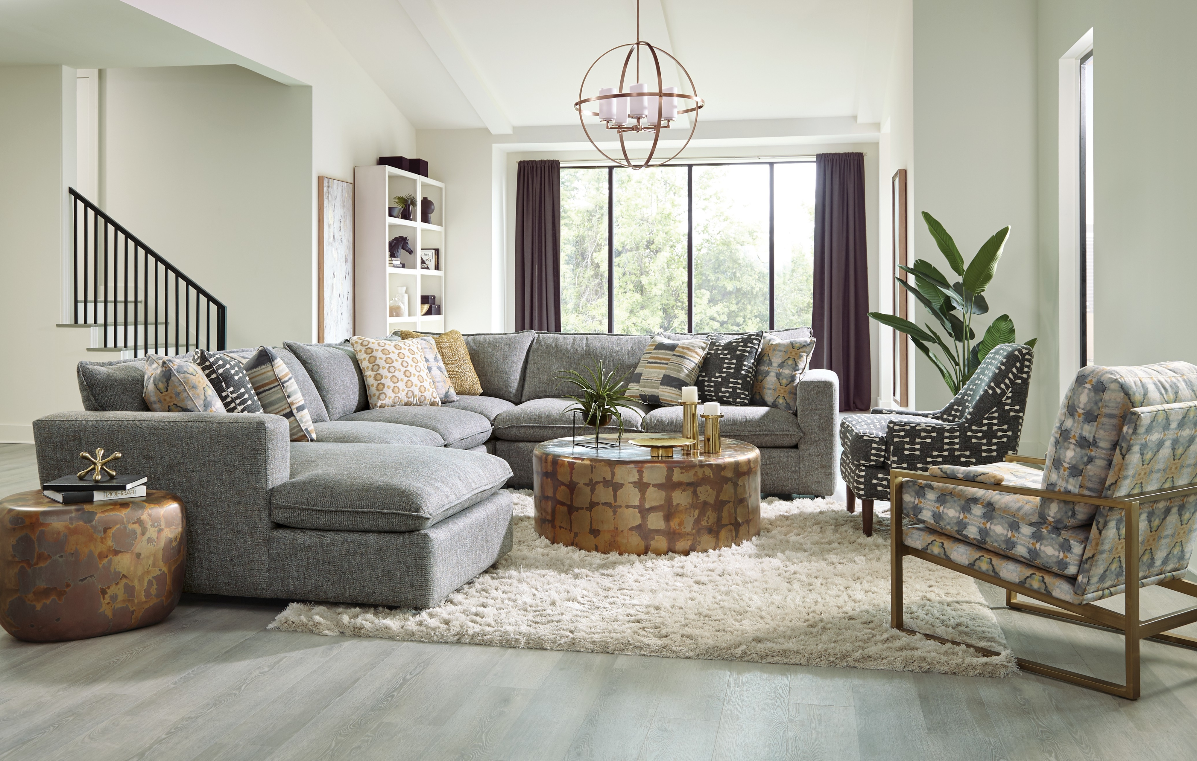 Sectional Sofa with Large Chaise