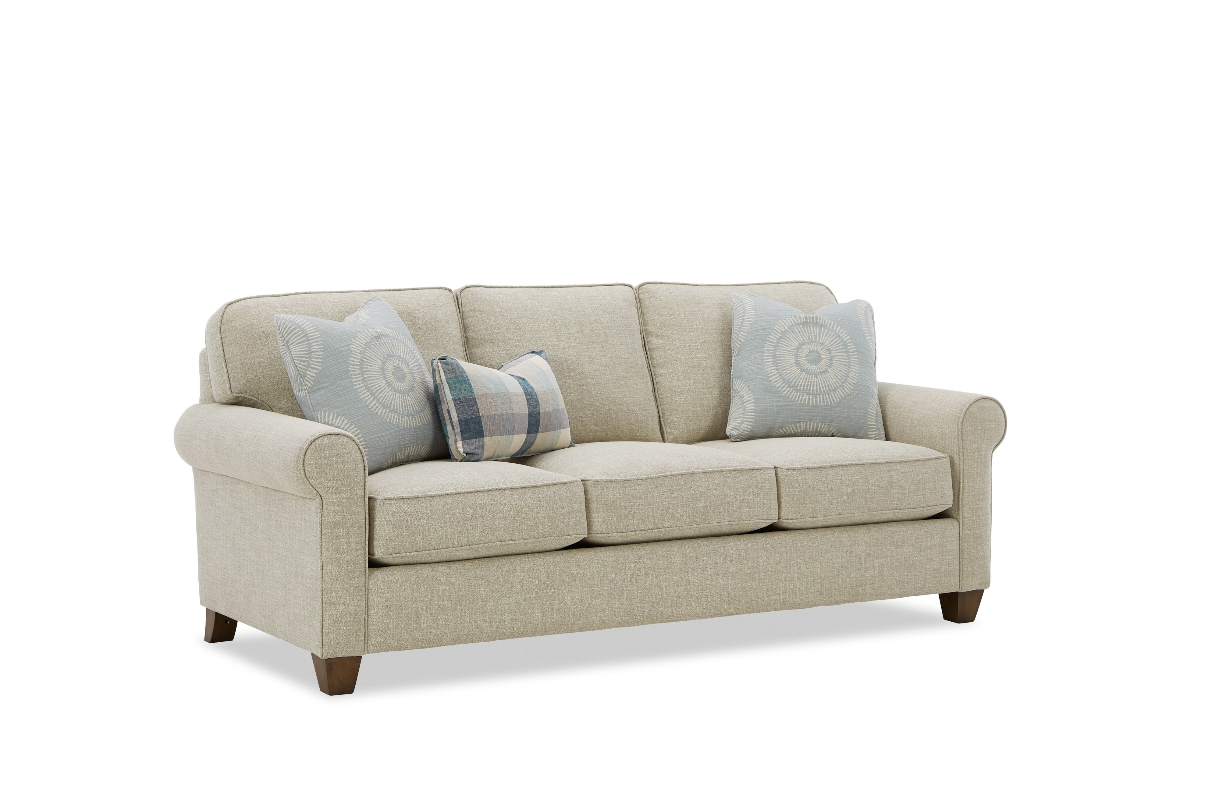 Sofa with Rolled Armrests