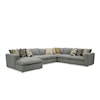 Hickory Craft 712741BD Sectional Sofa with Large Chaise