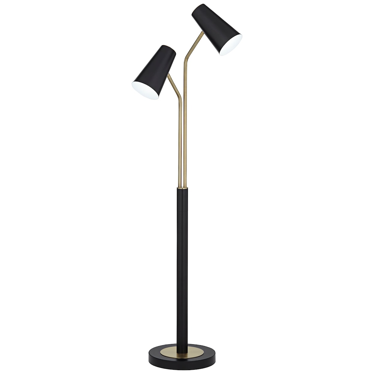 Pacific Coast Lighting Pacific Coast Lighting FL-2 Lt Metal Ant Brass and Matte Black