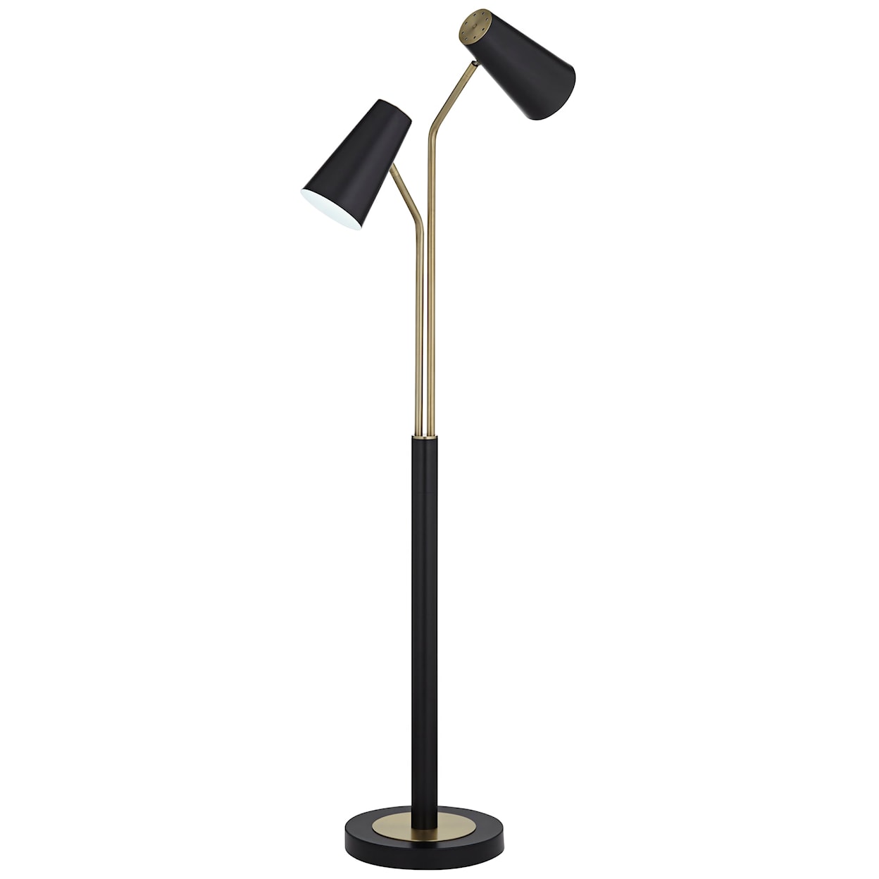 Pacific Coast Lighting Pacific Coast Lighting FL-2 Lt Metal Ant Brass and Matte Black