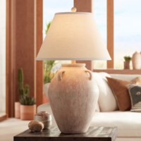 Table Lamp-Poly terracotta jar