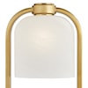 Pacific Coast Lighting Pacific Coast Lighting TL-Oval metal and marble w/glass shade