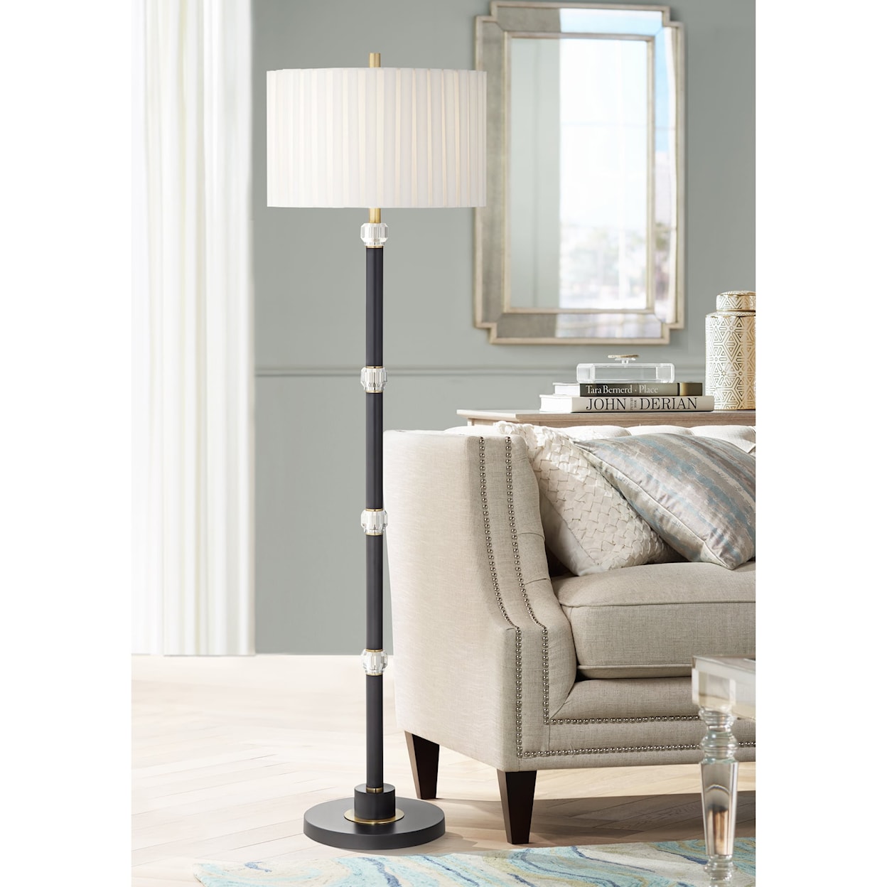 Pacific Coast Lighting Pacific Coast Lighting Fl-Metal Column With Crystal Accents