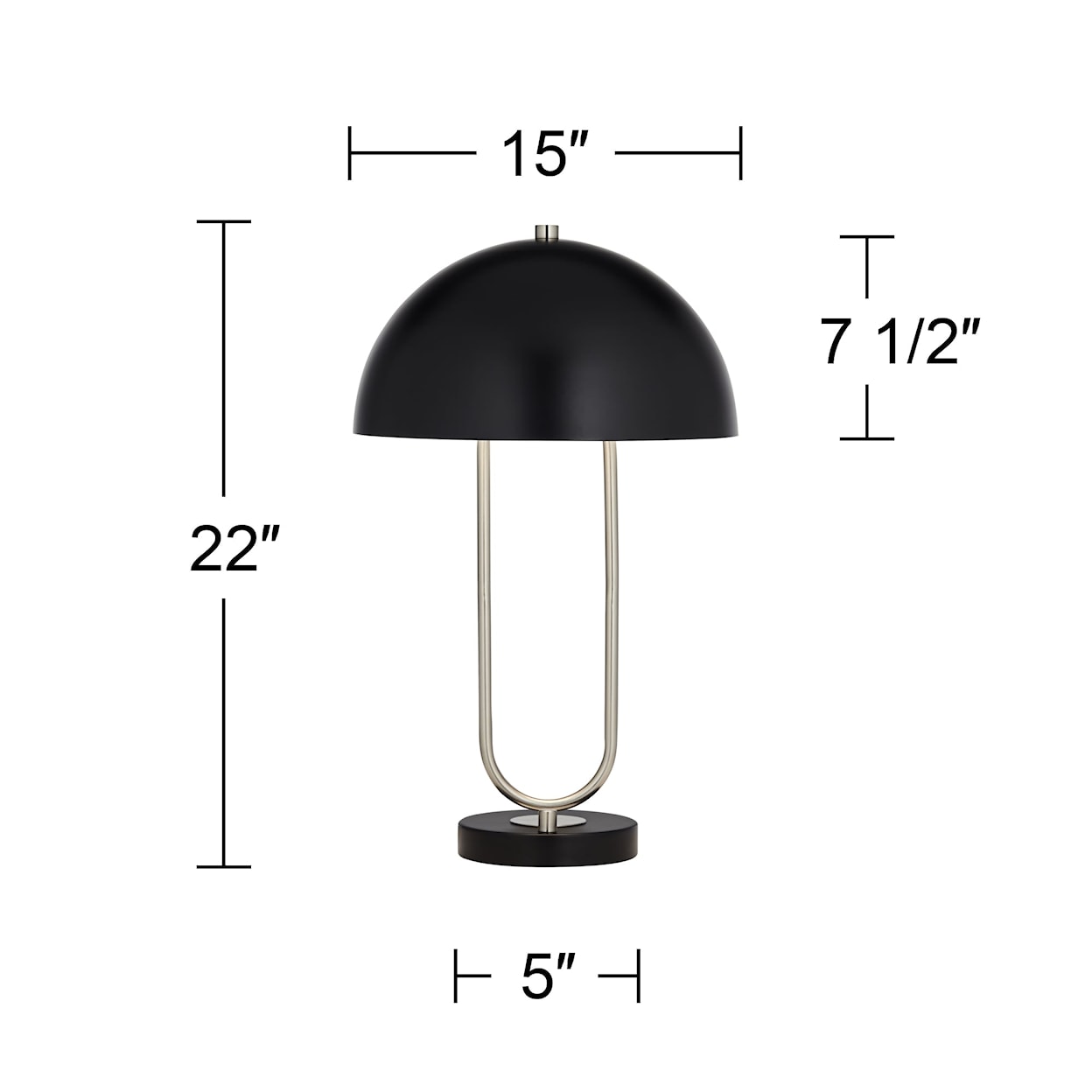Pacific Coast Lighting Pacific Coast Lighting TL-22"ht metal with dome shade