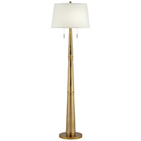 Floor Lamp-Gold bronze hammered metal