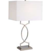 Table Lamp-Brushed Nickel Two C s Crossing