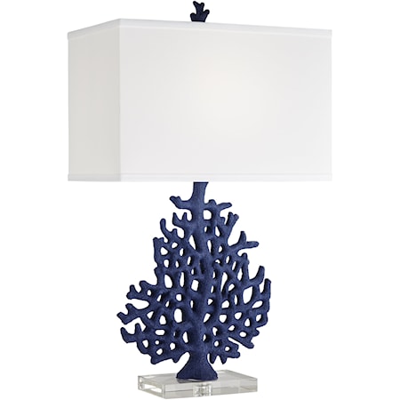 TL-Poly coral lamp in blue indigo