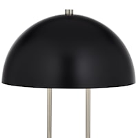 TL-22"ht metal with dome shade