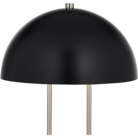 TL-22"ht metal with dome shade