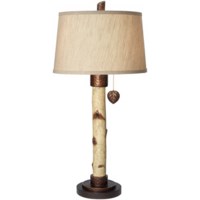 TL-Poly birch tree table lamp