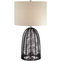 Table Lamp-Black Rope Cage