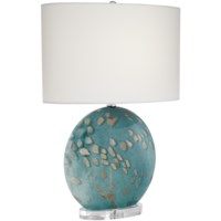 Table Lamp-Floor Lampat oval art glass