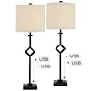 Pacific Coast Lighting Pacific Coast Lighting TL-Set of 2 metal with diamond shape