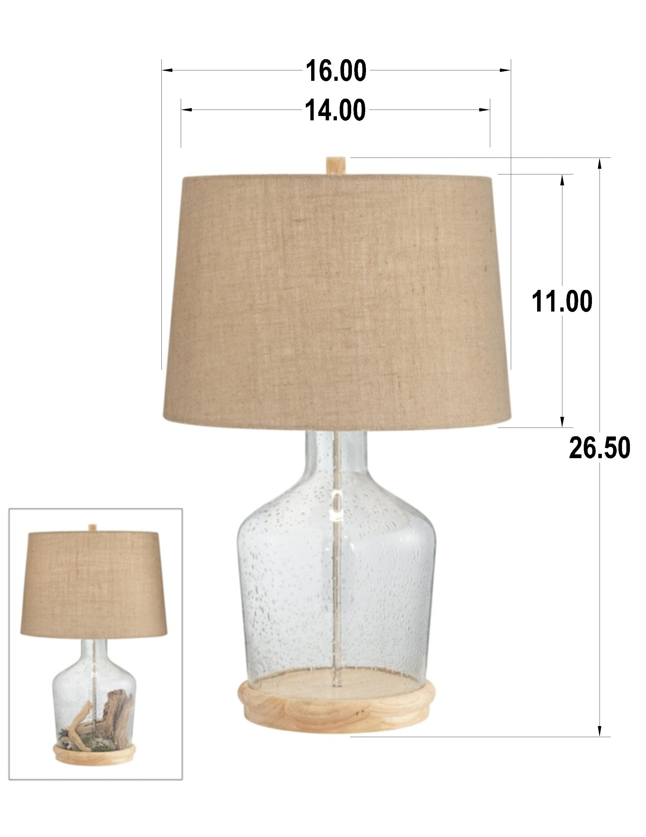 Clear Table Lamp