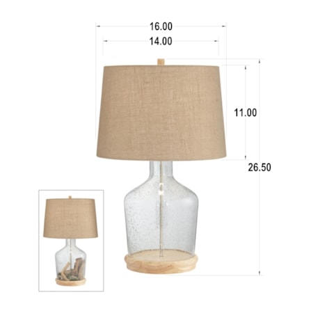 Clear Table Lamp