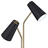 Pacific Coast Lighting Pacific Coast Lighting FL-2 Lt Metal Ant Brass and Matte Black