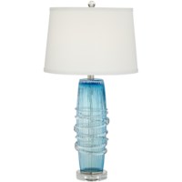 Table Lamp-Seeded Glass Lamp
