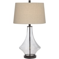 Table Lamp-28" simple hippy glass lamp