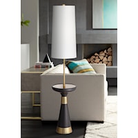 Floor Lamp-All metal with tray