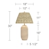Pacific Coast Lighting Pacific Coast Lighting Tl-29" Poly With Seagrass Shade