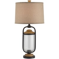 Table Lamp- Lantern metal and glass