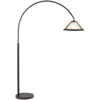 Floor Lamp-Arc lamp with mica shade