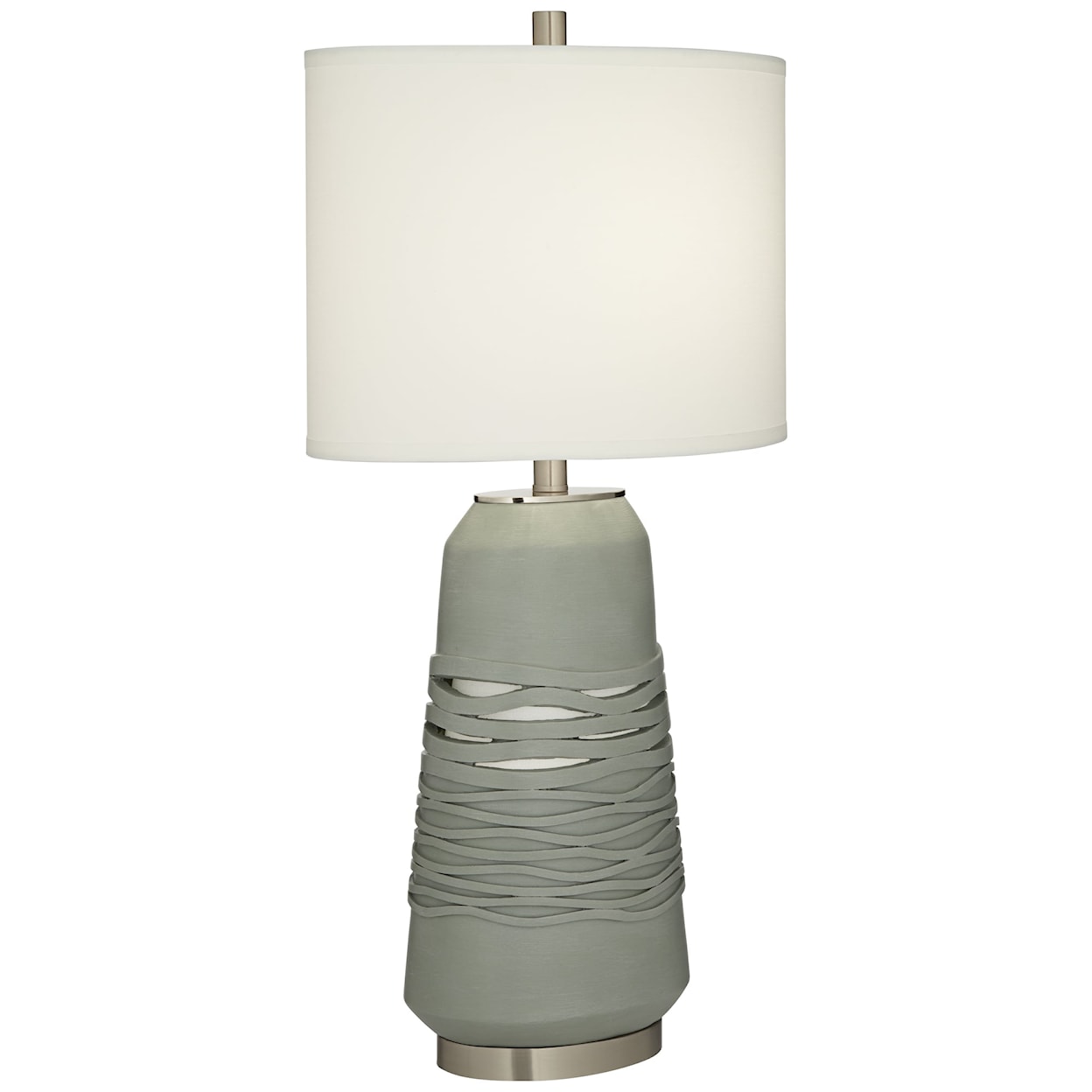Pacific Coast Lighting Pacific Coast Lighting Tl-Poly Sage With Brushed Nickel