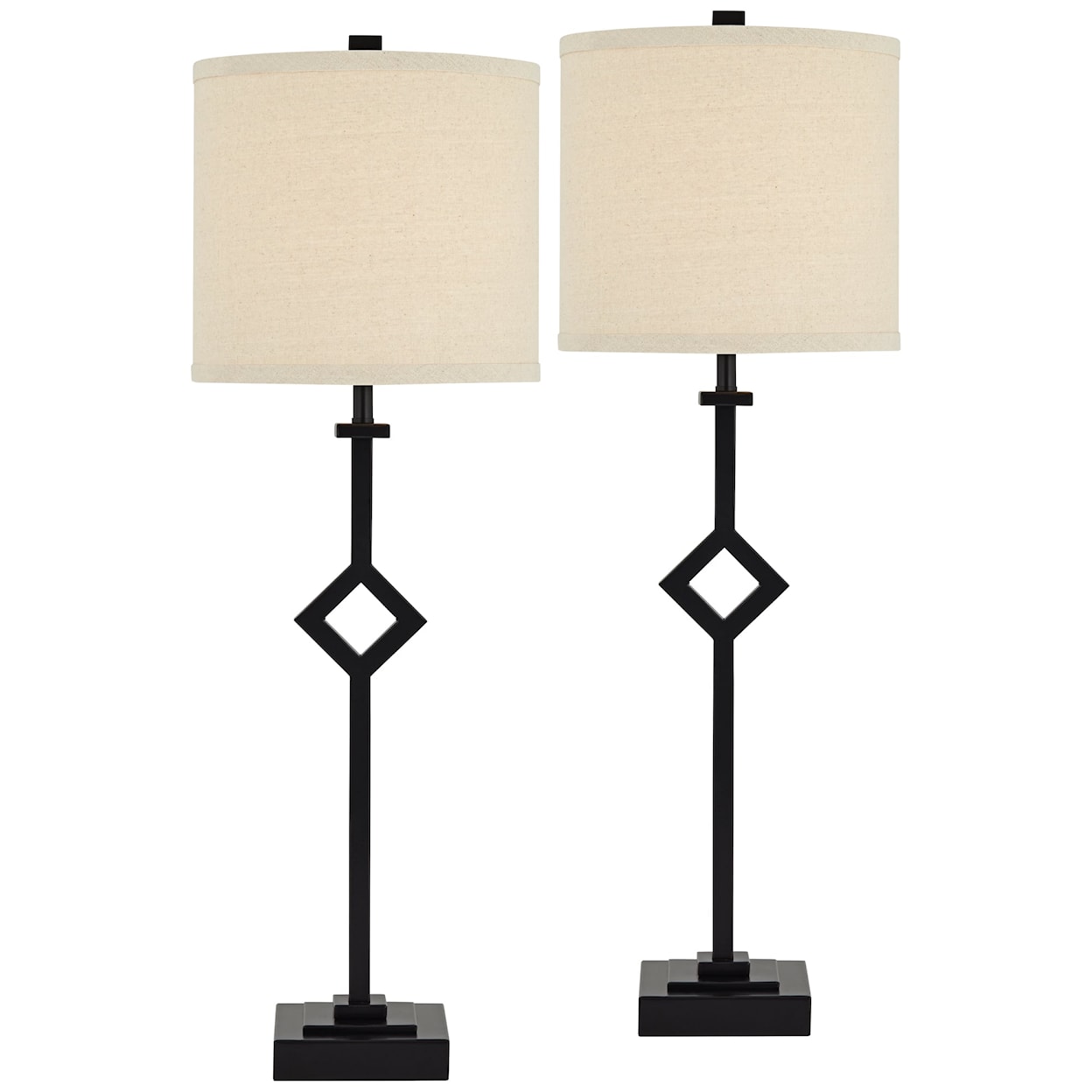 Pacific Coast Lighting Pacific Coast Lighting TL-Set of 2 metal with diamond shape