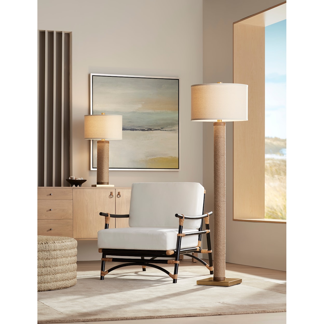 Pacific Coast Lighting Pacific Coast Lighting TL-Natural rope column