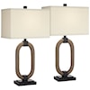 Pacific Coast Lighting Pacific Coast Lighting TL-Set of 2 poly and metal oval lamp