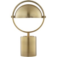 Table Lamp-Brushed Antique Brass All Metal