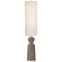 Floor Lamp-Poly Column Faux Wood Look