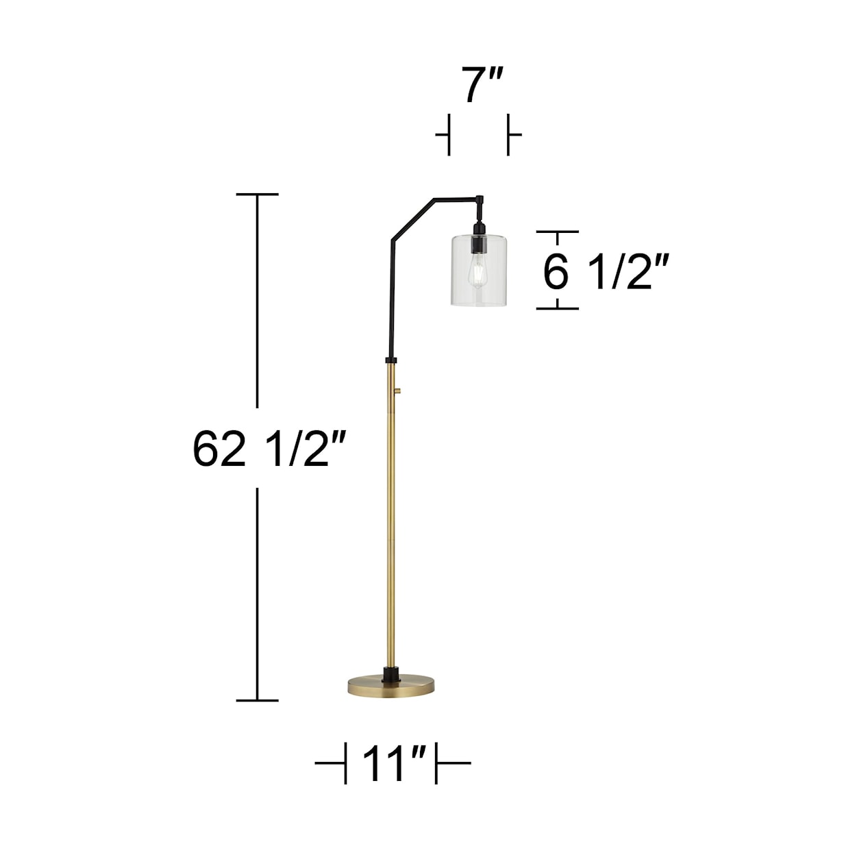 Pacific Coast Lighting Pacific Coast Lighting FL-Downbridge with glass shade