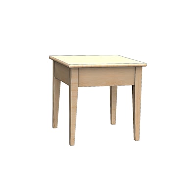 Durham Solid Accents 24" Square End Table