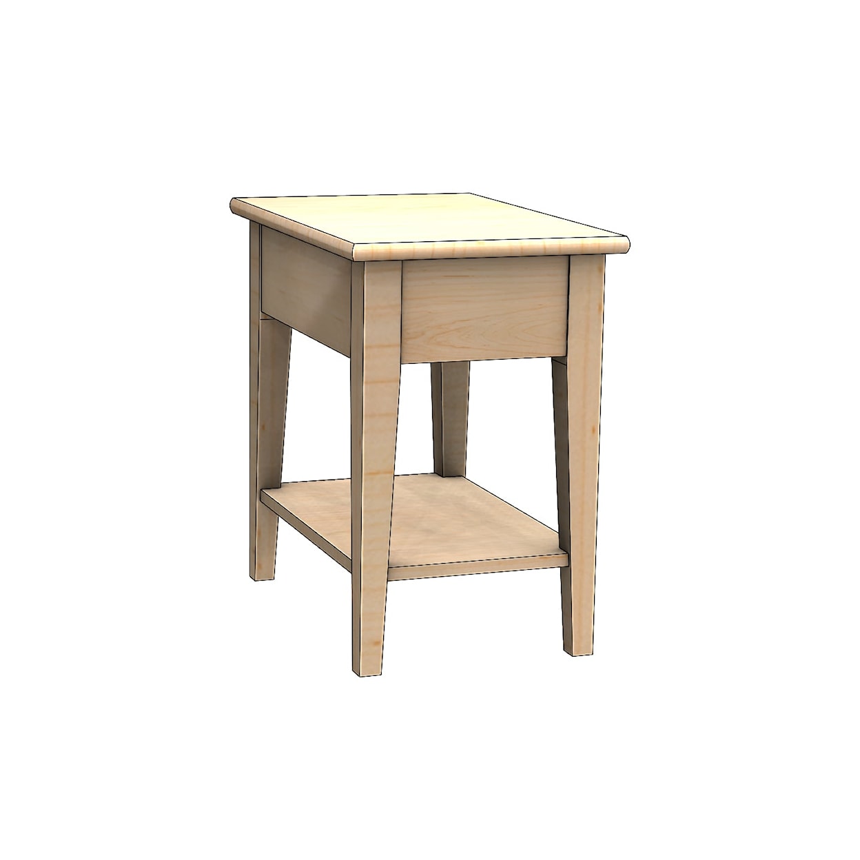 Durham Solid Accents 16 x 24" End Table w/Shelf
