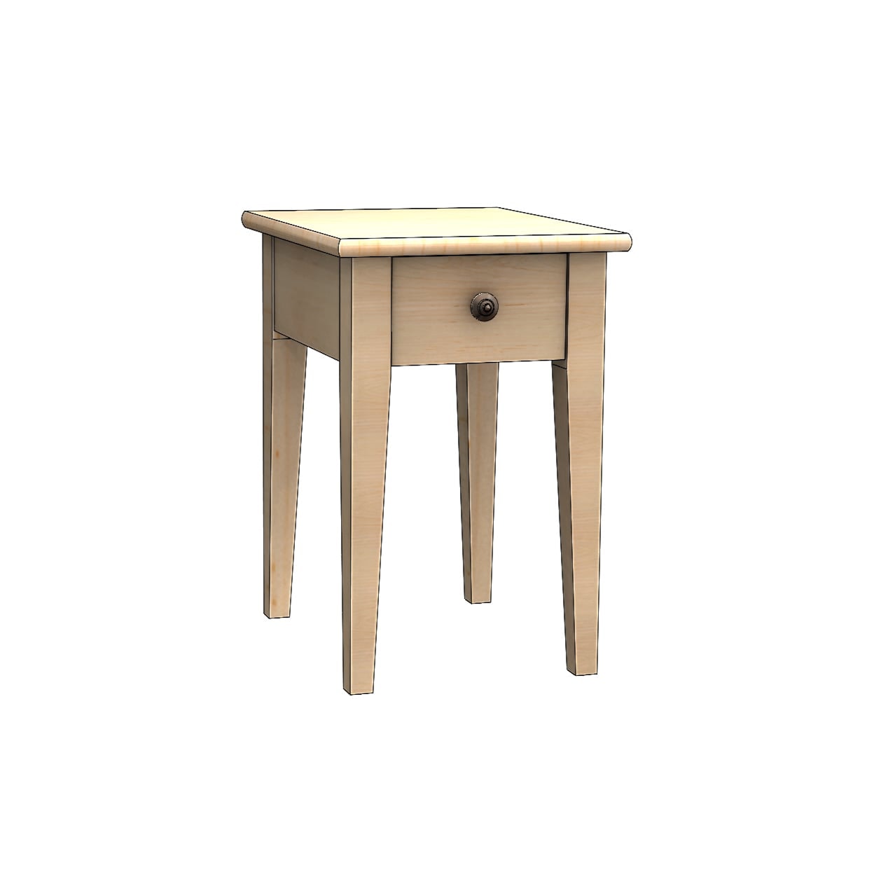 Durham Solid Accents 16 x 20" Small End Table w/Drawers